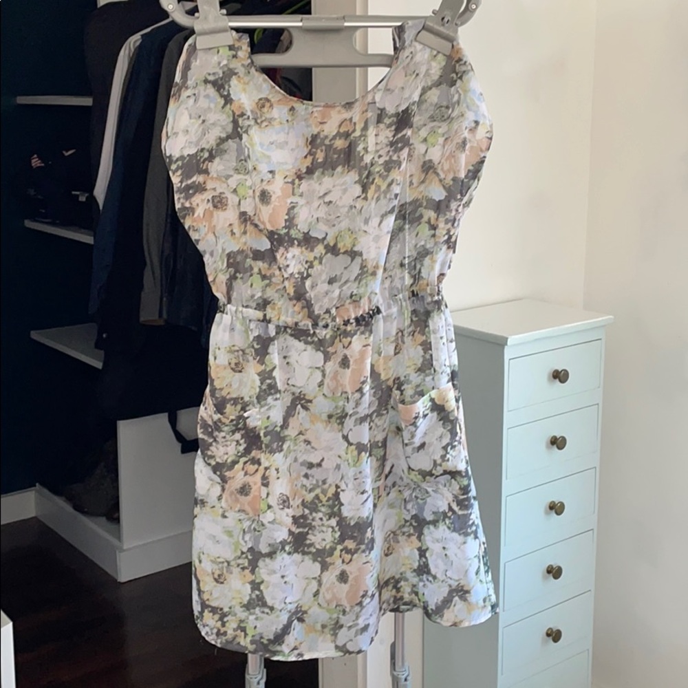 Size small sheer flower dress